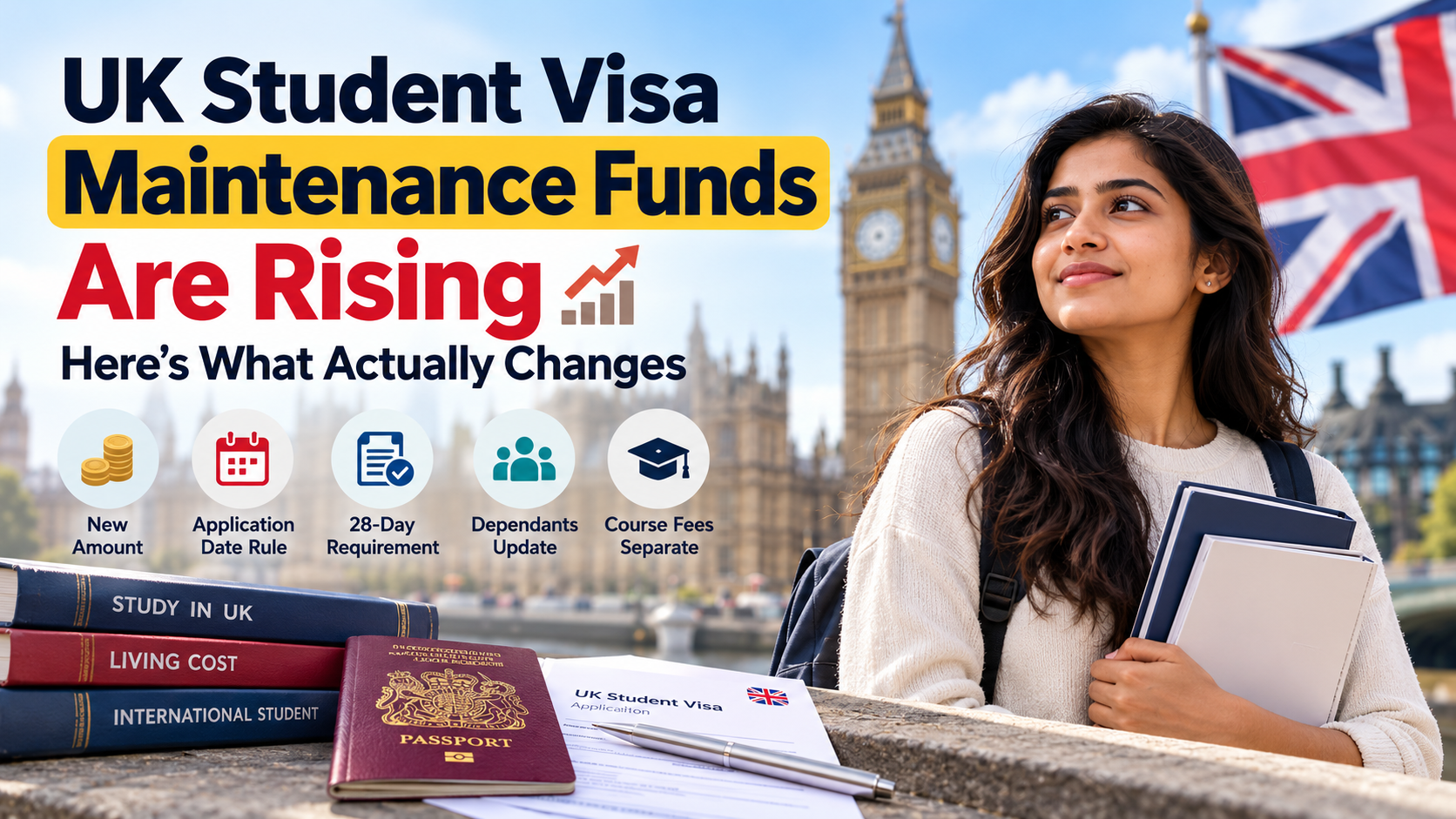 UK Student Visa maintenance funds increase 2026 and financial requirements